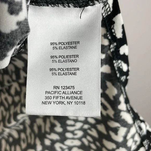 Ellen Tracy Zip Front Dress Blouse SZ S 3/4 Length Sleeves - Picture 13 of 13